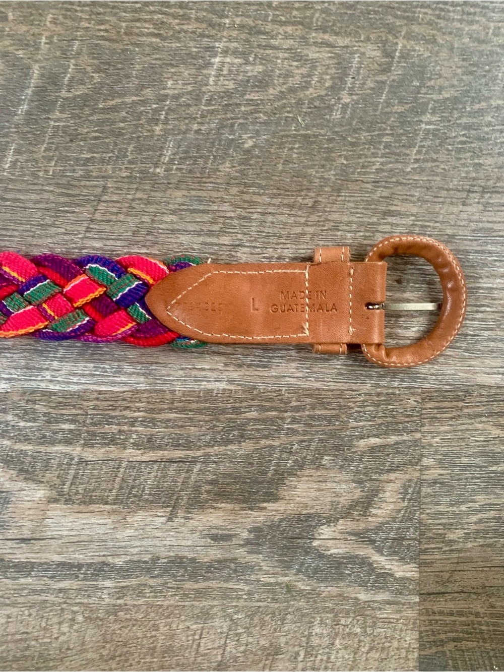 Handwoven Boho Festival Y2K Multicolor Braided Belt with Leather Buckle